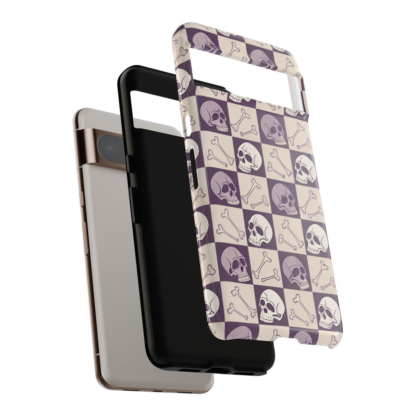 Skull & Bones Checkered Google Pixel Case