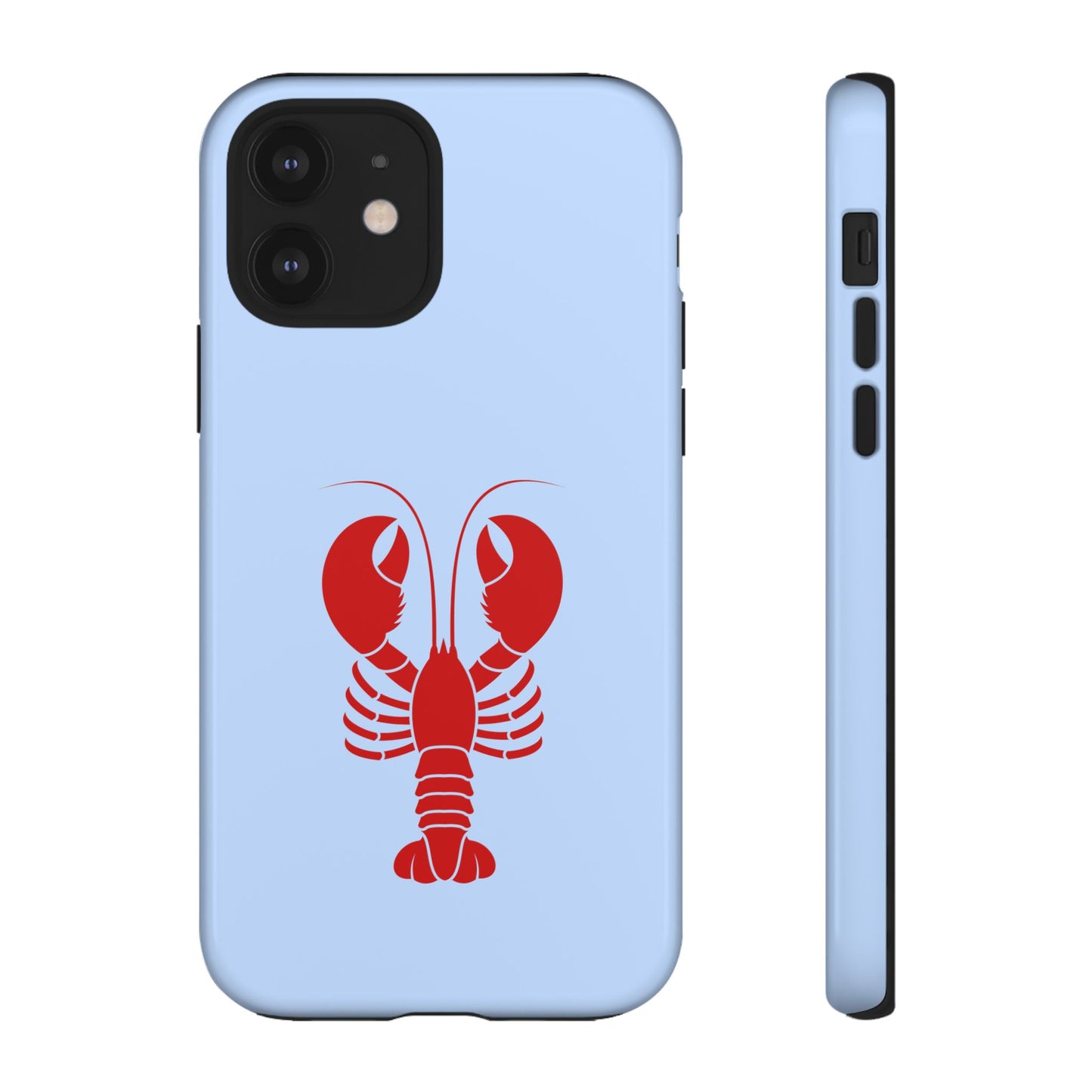 Red Lobster on Sky Blue iPhone Case