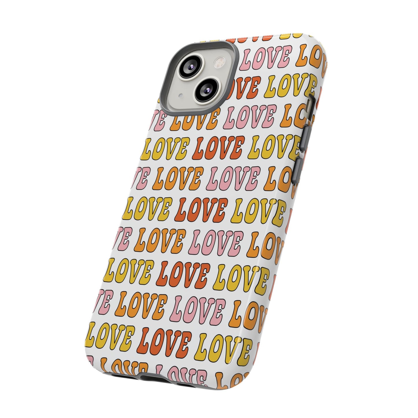 Retro LOVE Typography iPhone Case