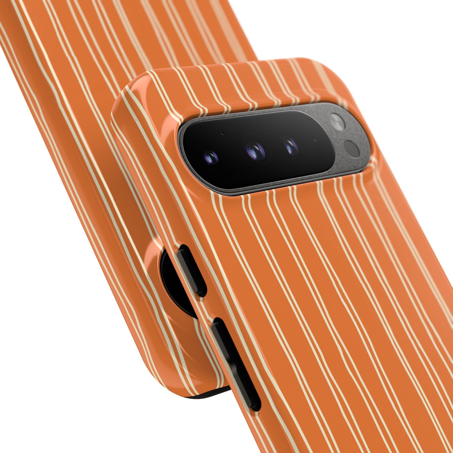 Orange Vertical Stripe Phone Google Pixel Case