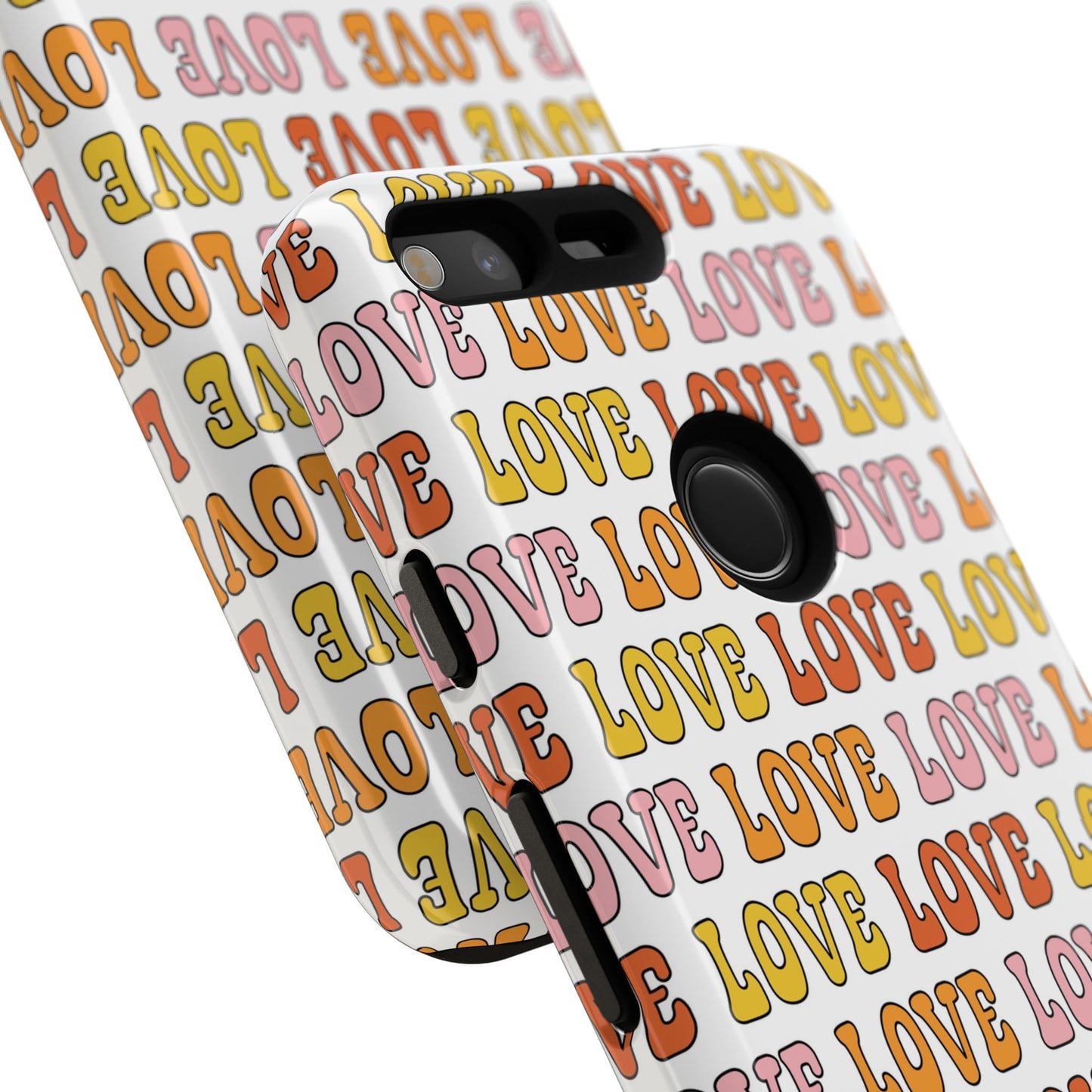 Retro LOVE Typography Google Pixel Case