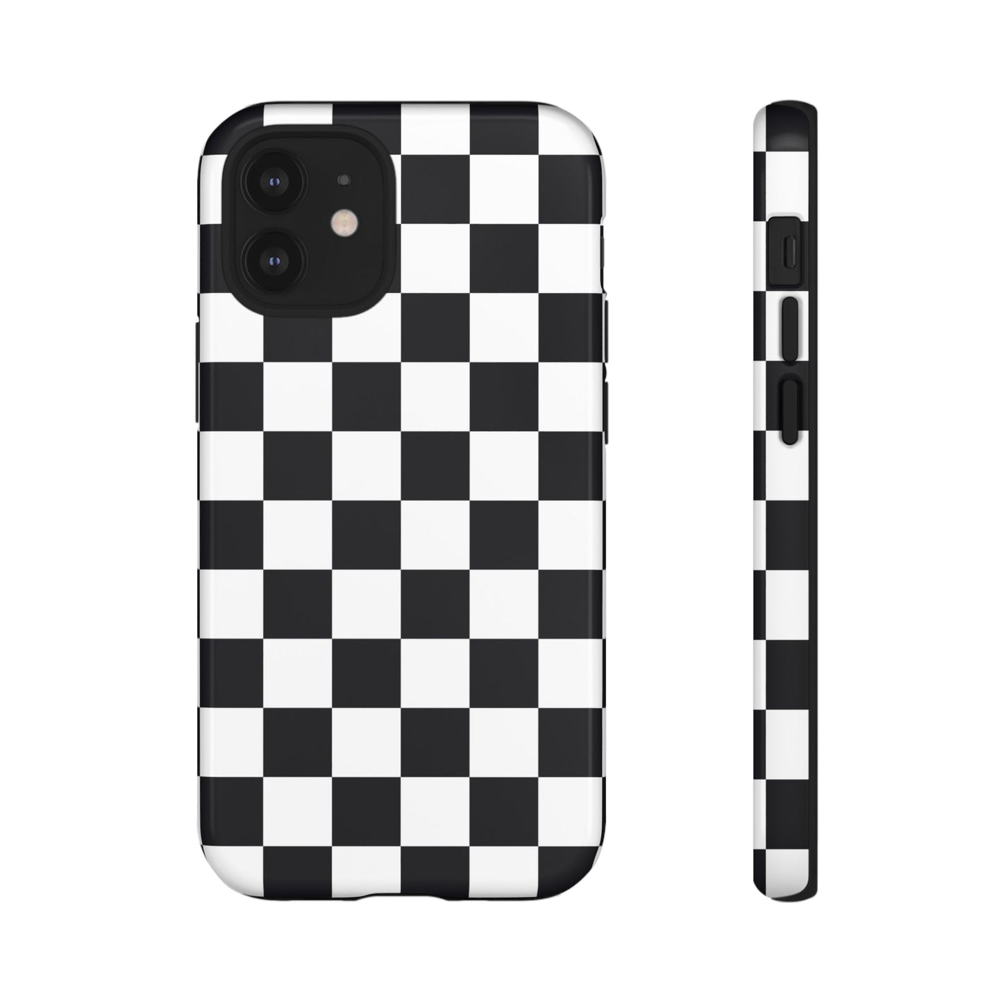 Black & White Checkerboard iPhone Case