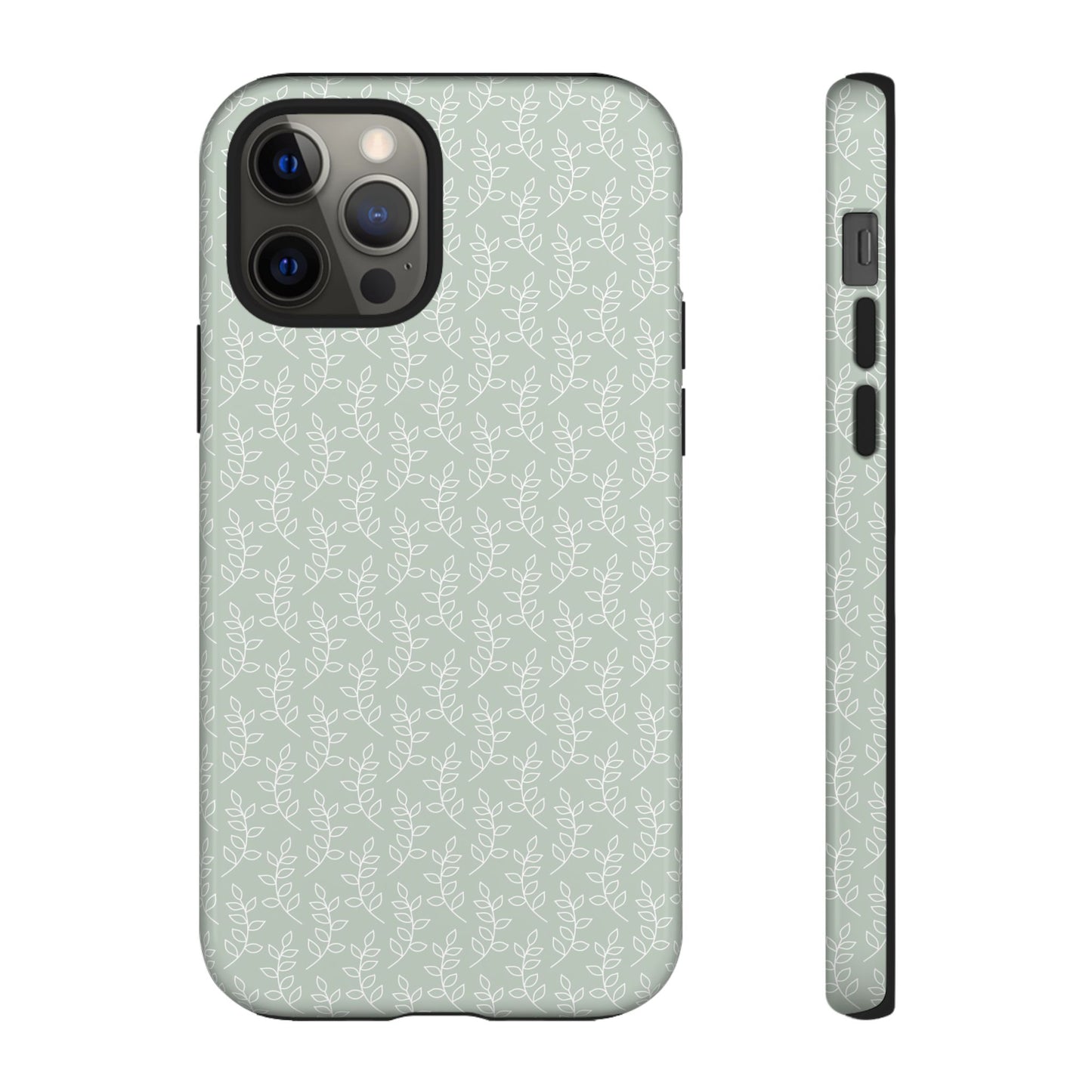Minimal Leaf Print iPhone Case