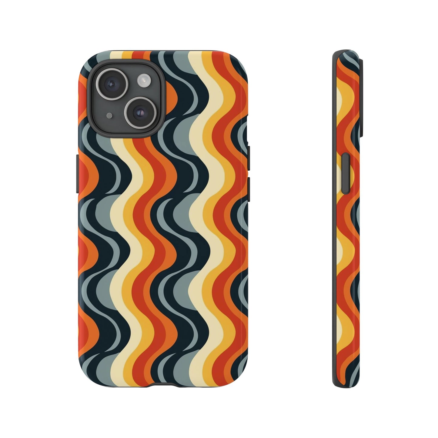 Retro Wavy Stripe iPhone Case