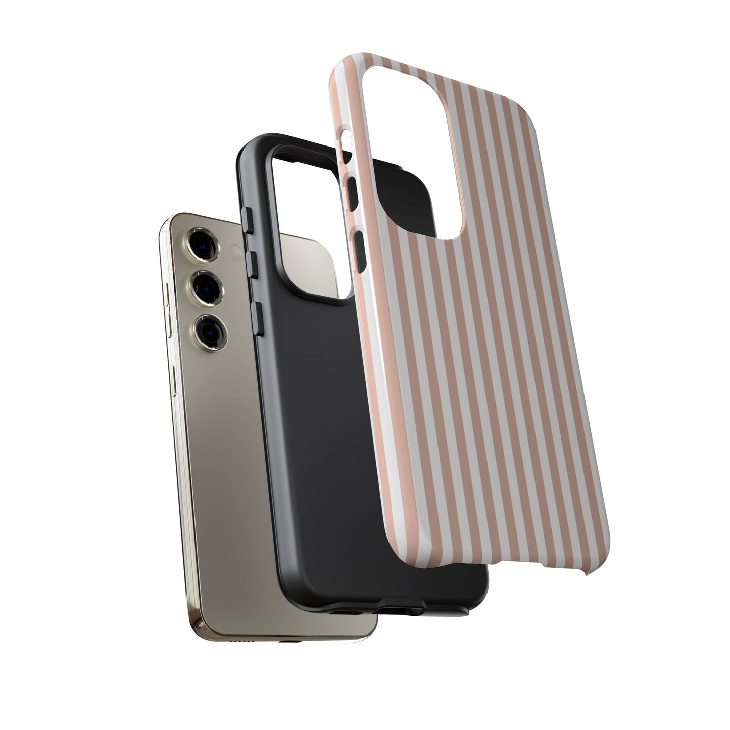 Blush & White Stripe Samsung Case