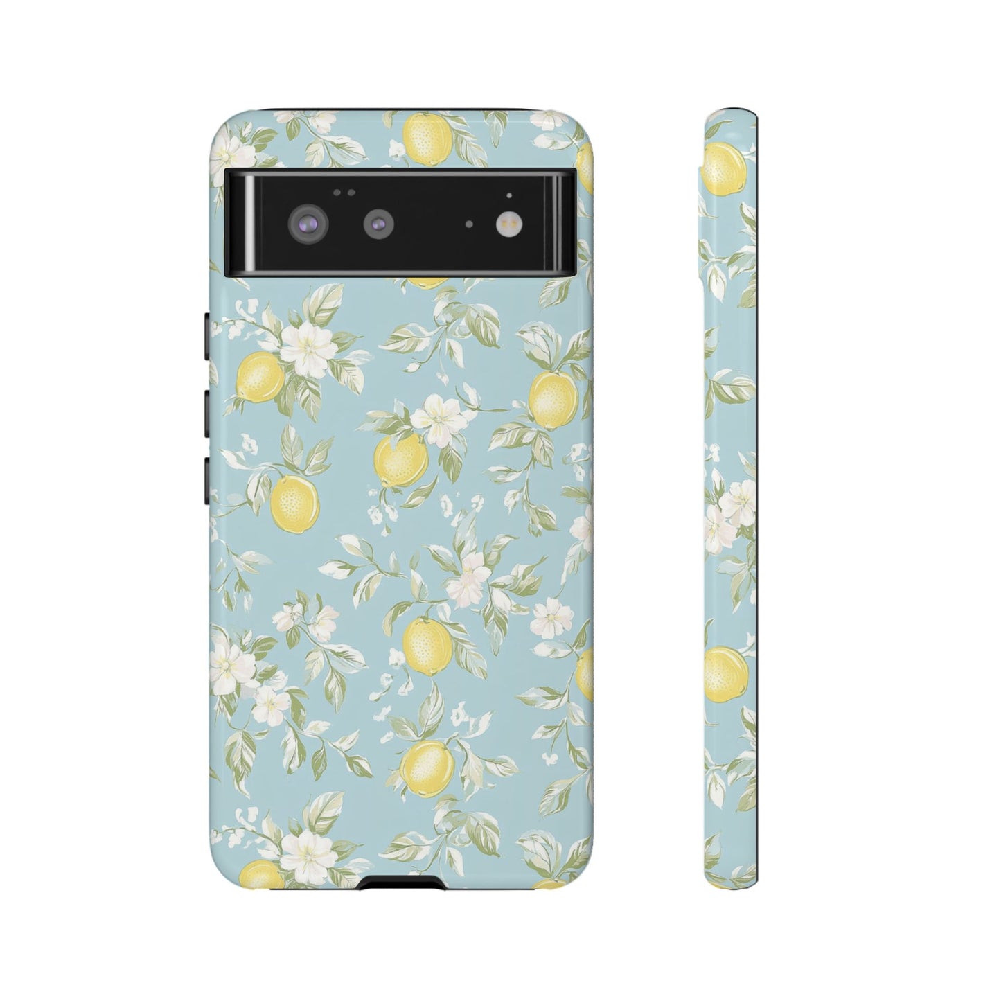 Lemon Blossom Blue Google Pixel Case