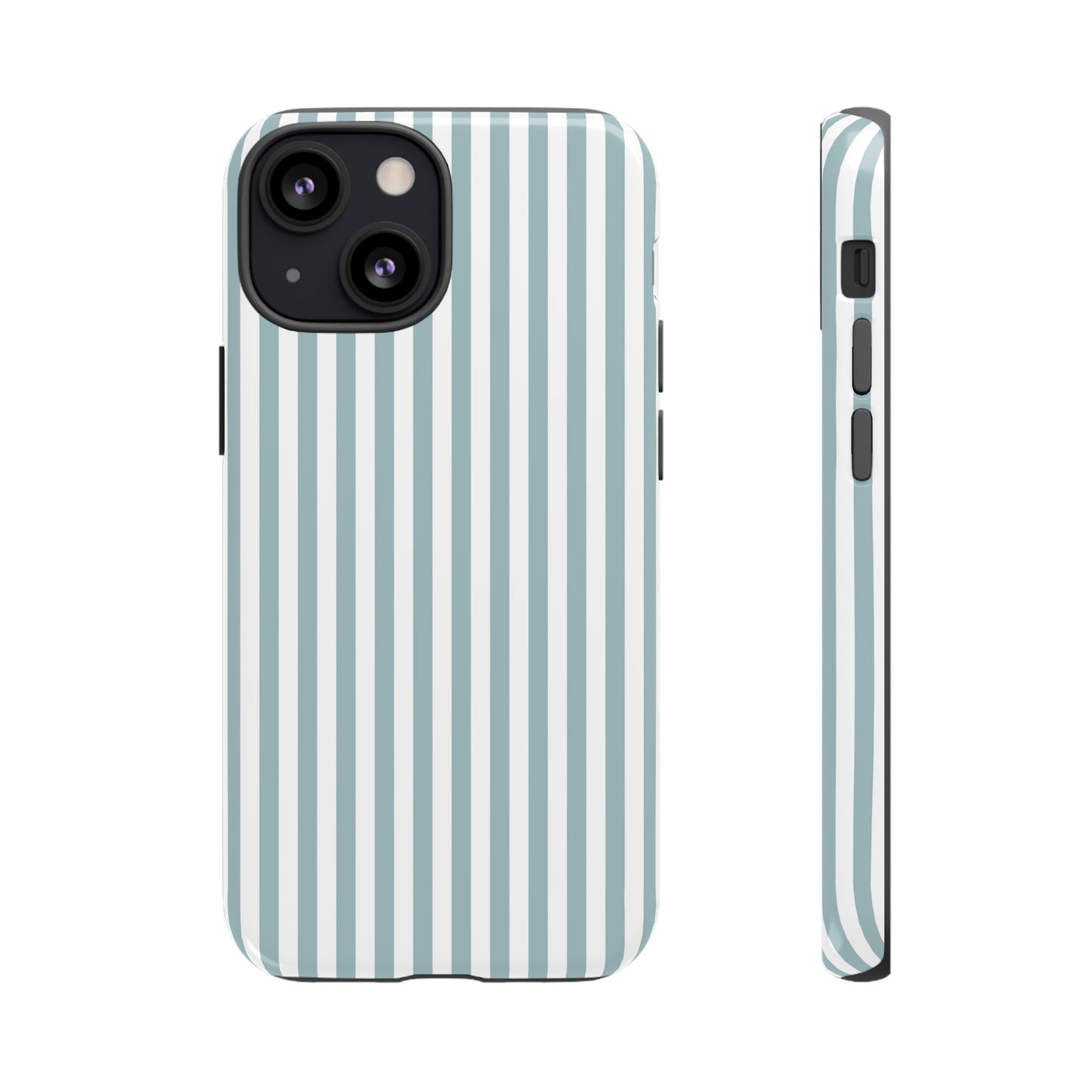 Blue & White Stripe iPhone Case