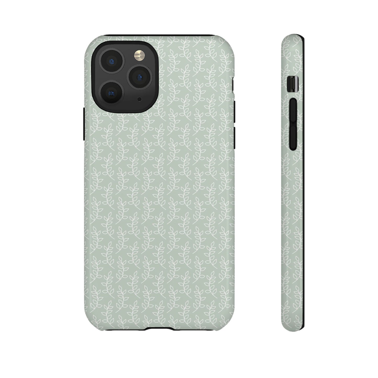 Minimal Leaf Print iPhone Case