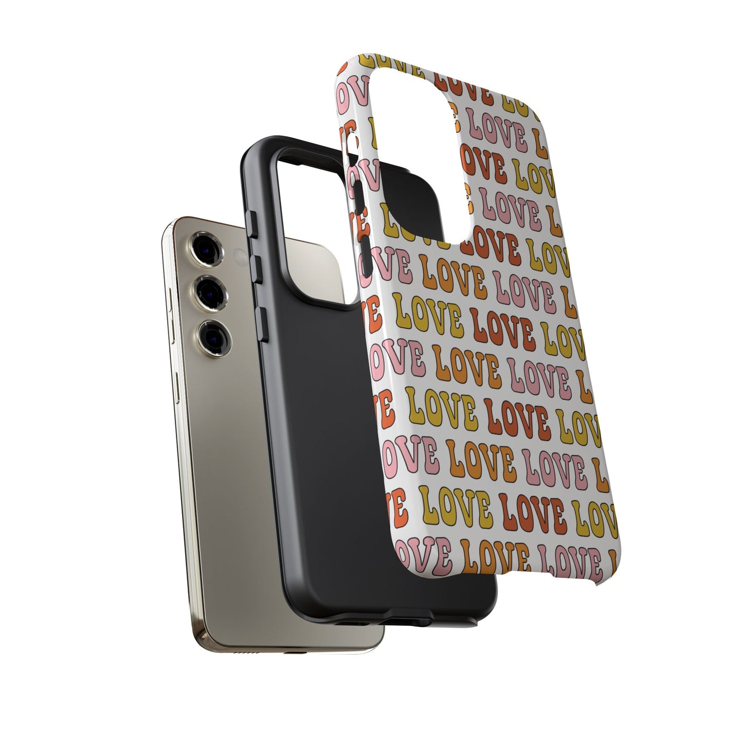 Retro LOVE Typography Samsung Case
