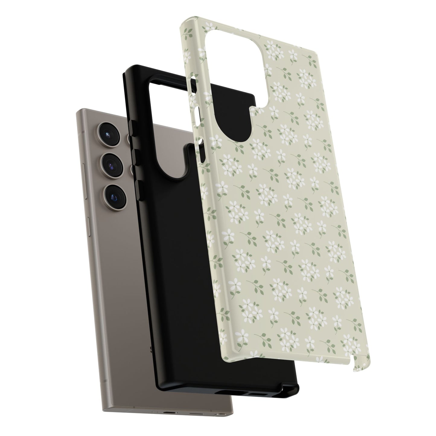 Beige Daisy Bloom Samsung Case
