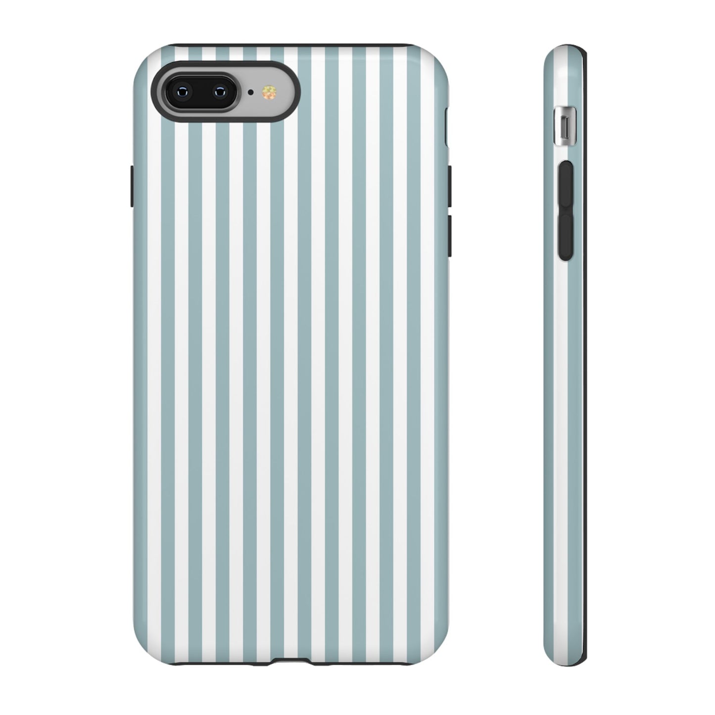 Blue & White Stripe iPhone Case