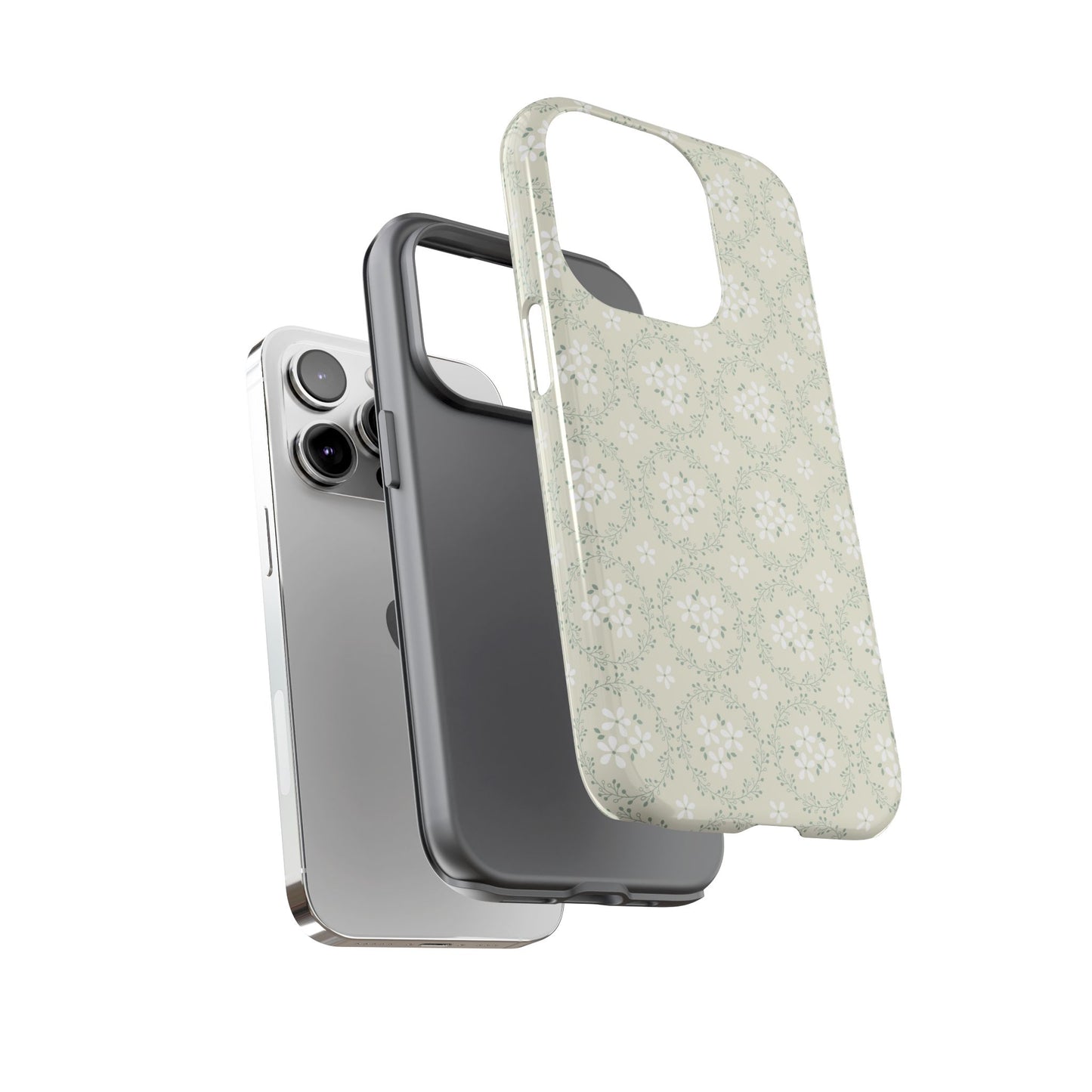 Vintage Daisy Wreath iPhone Case
