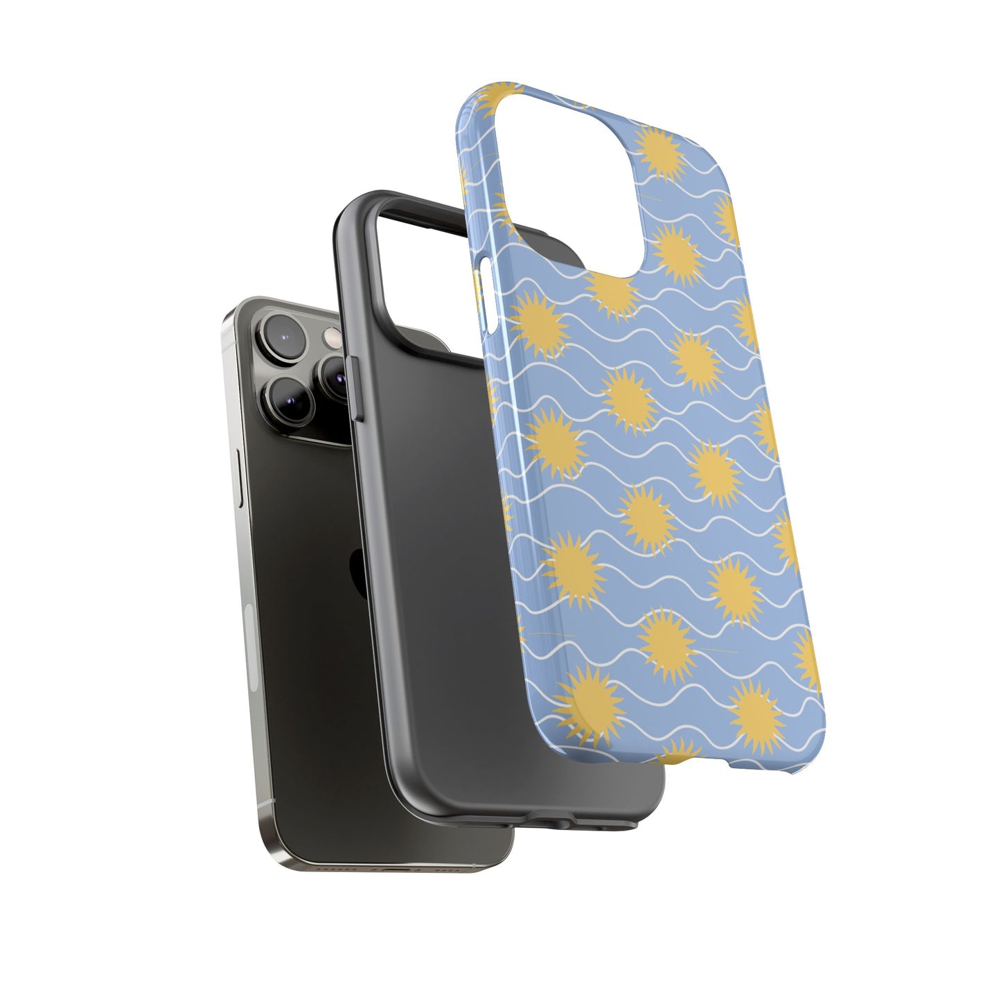 Sunny Waves Blue iPhone Case