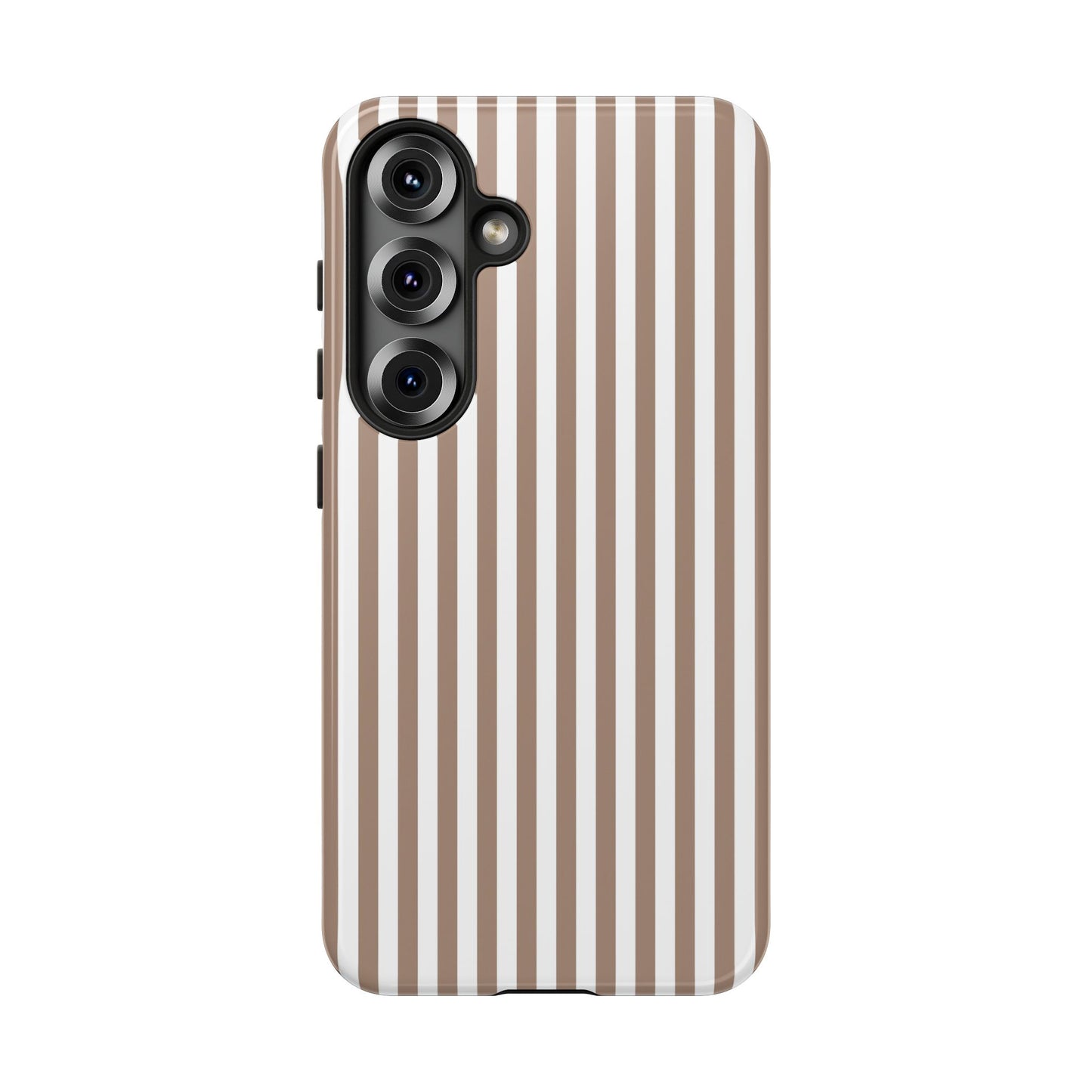 Beige & White Stripe Samsung Case