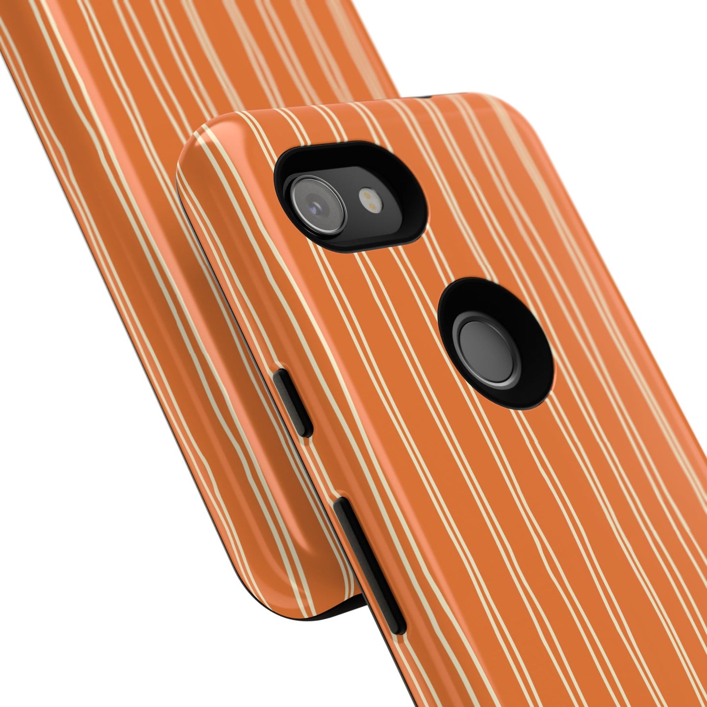 Orange Vertical Stripe Phone Google Pixel Case