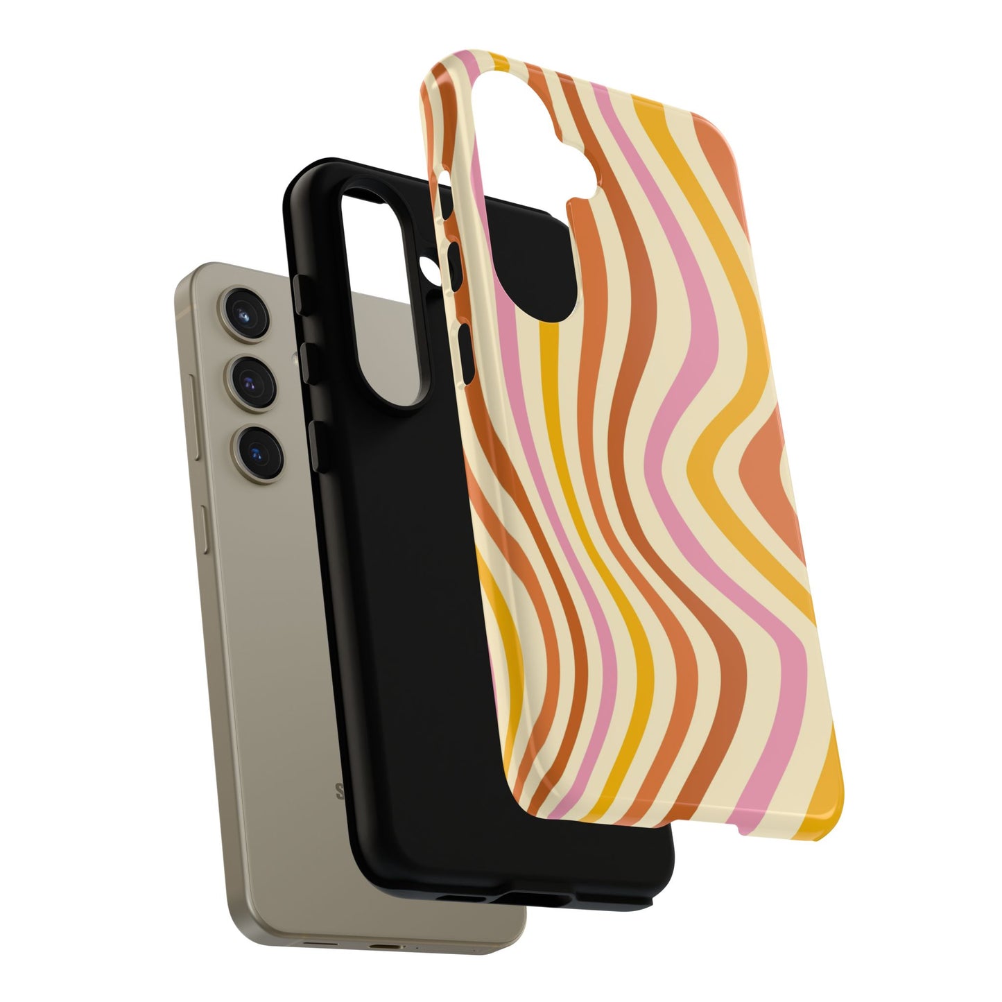 Retro Sunset Wave Samsung Case