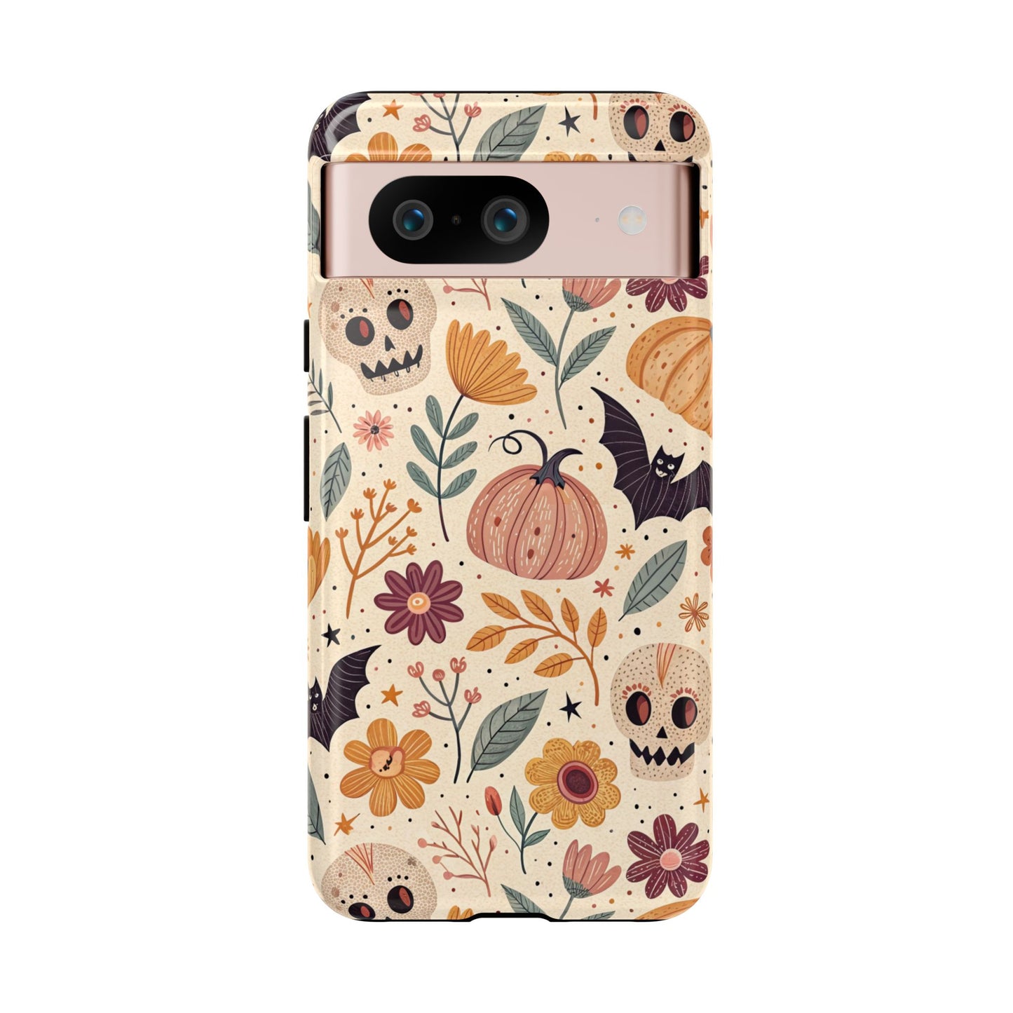 Halloween Skulls & Pumpkins Floral Google Pixel Case