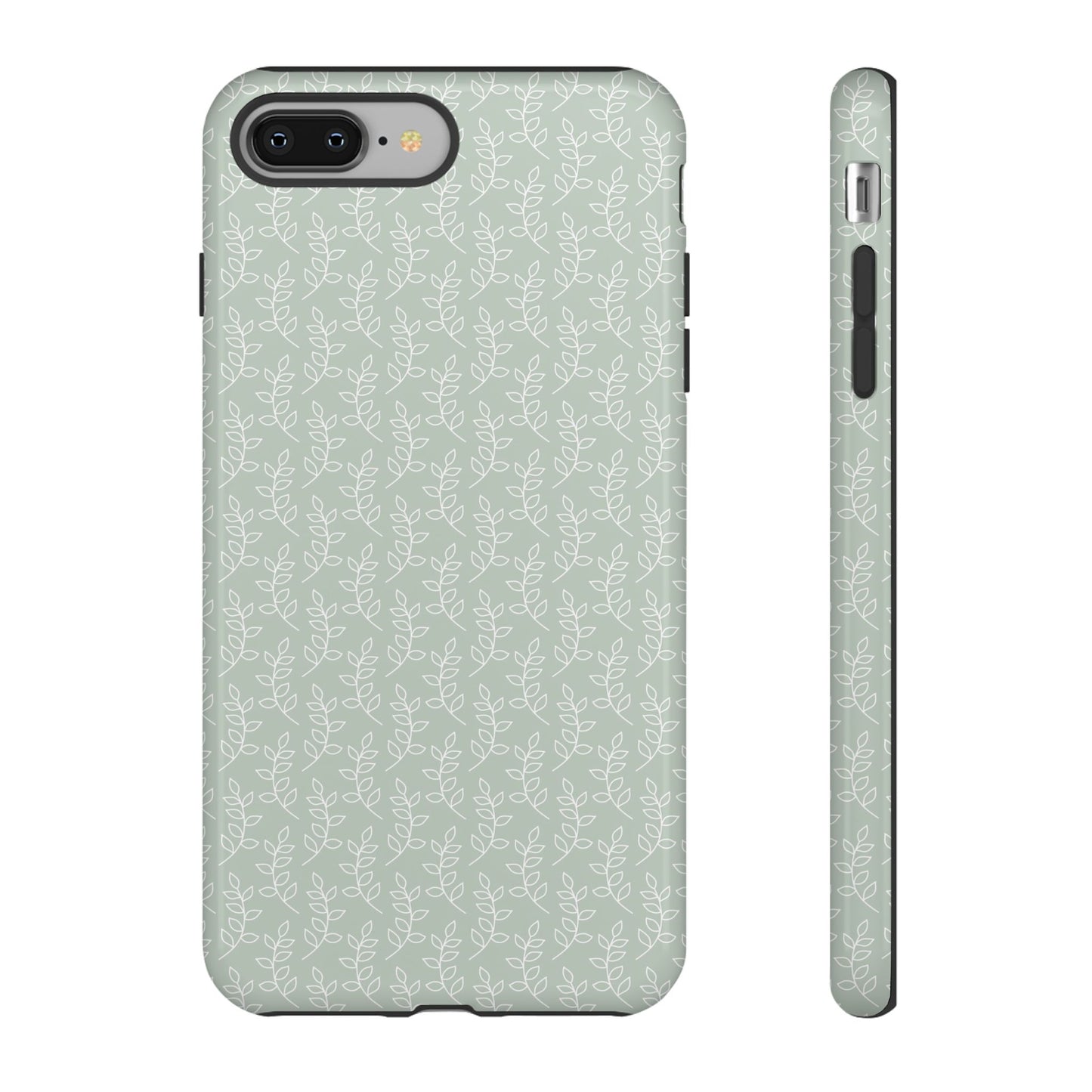 Minimal Leaf Print iPhone Case