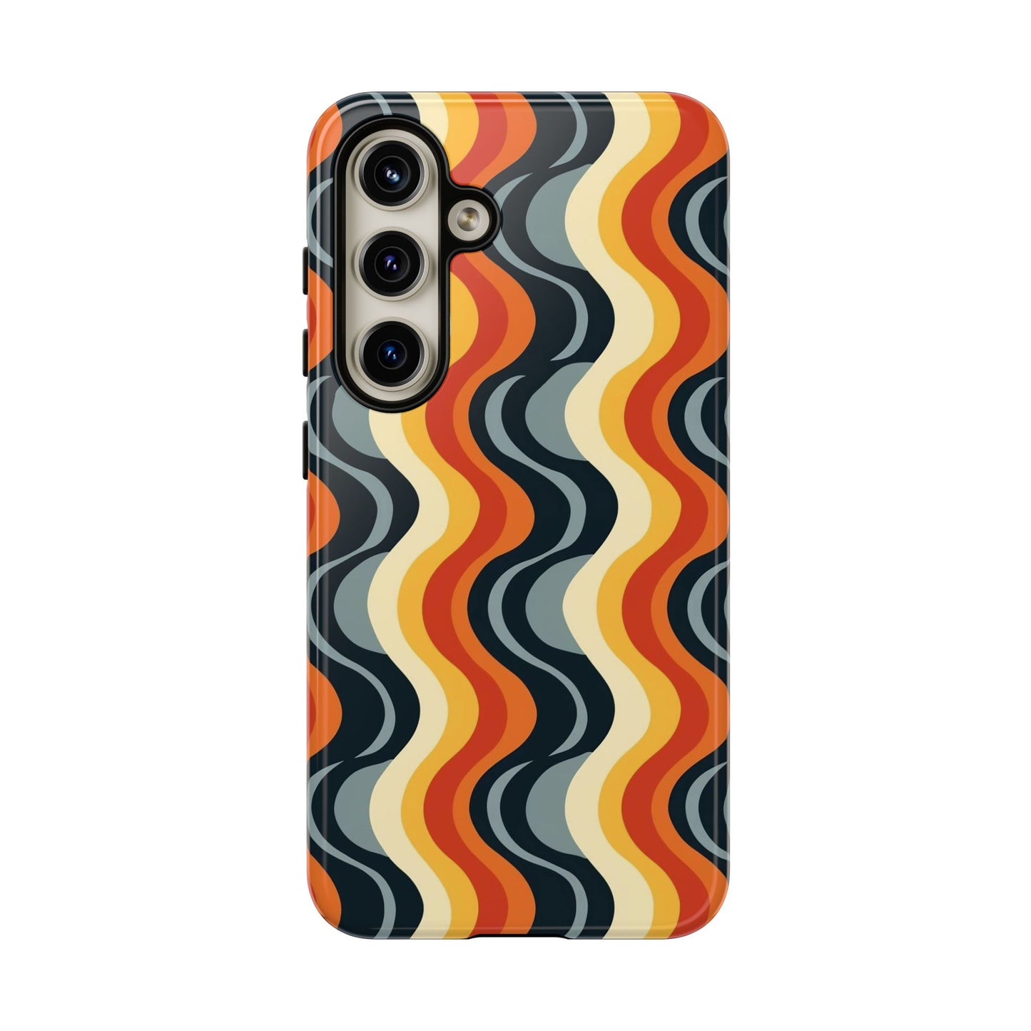 Retro Wavy Stripe Samsung Phone Case