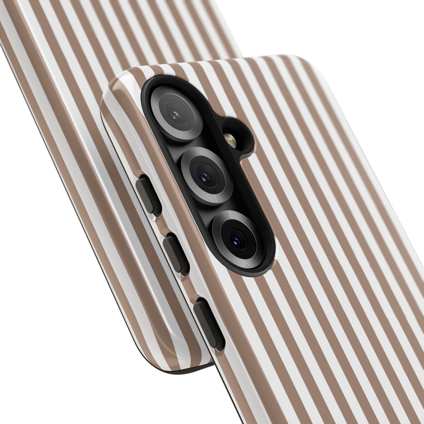 Beige & White Stripe Samsung Case