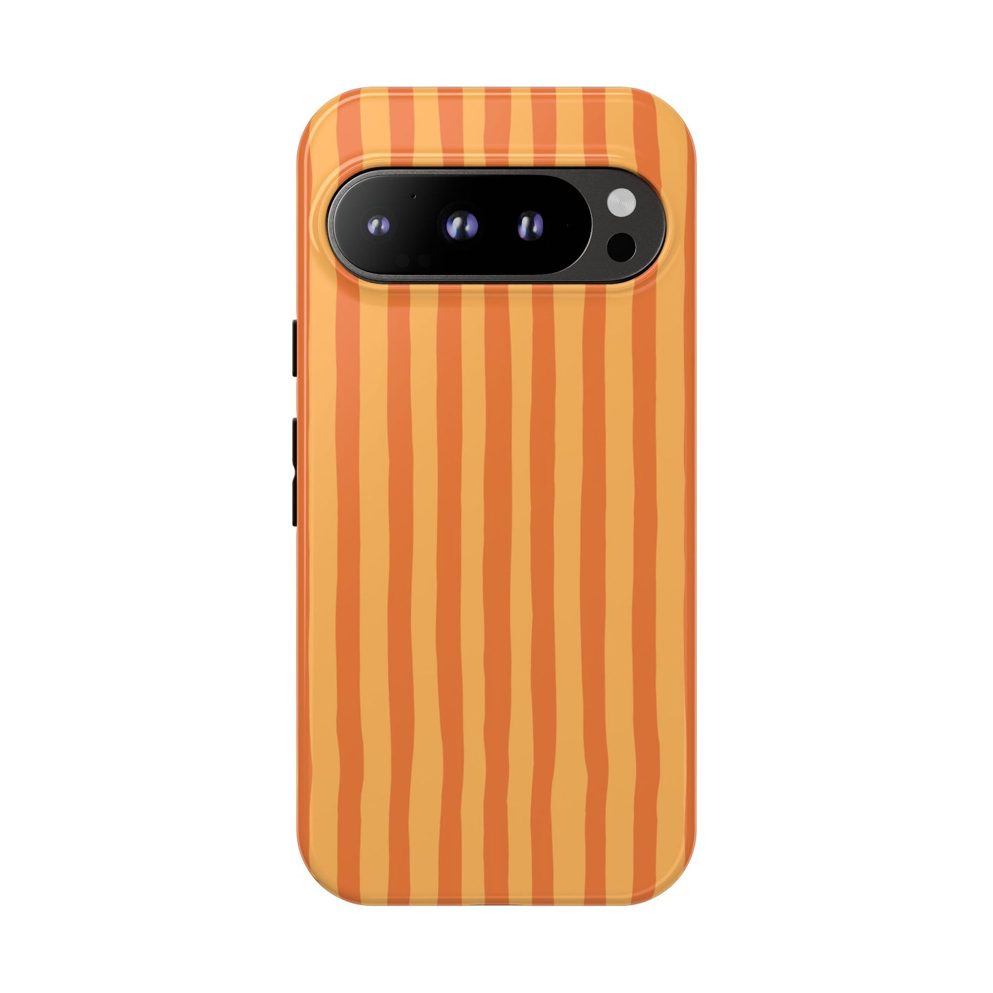 Orange Wavy Stripe Google Pixel Case