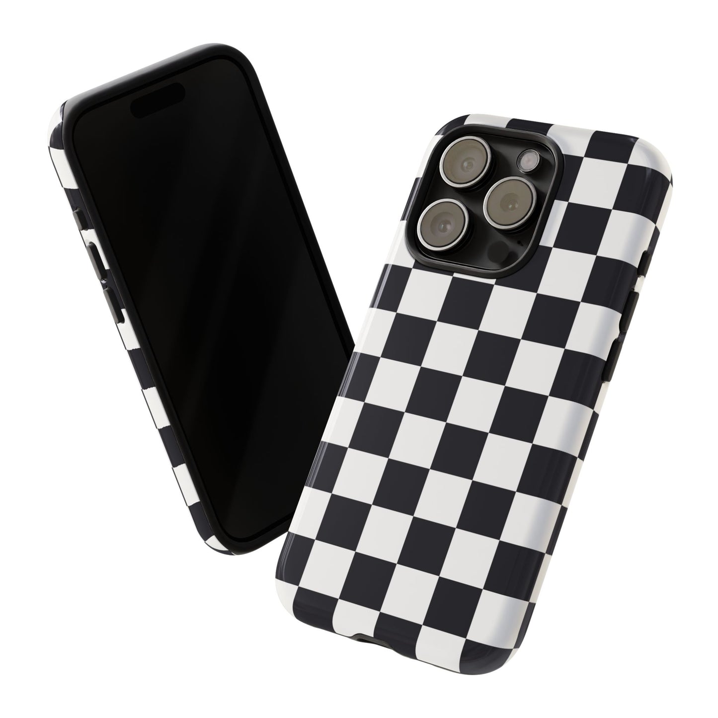 Black & White Checkerboard iPhone Case