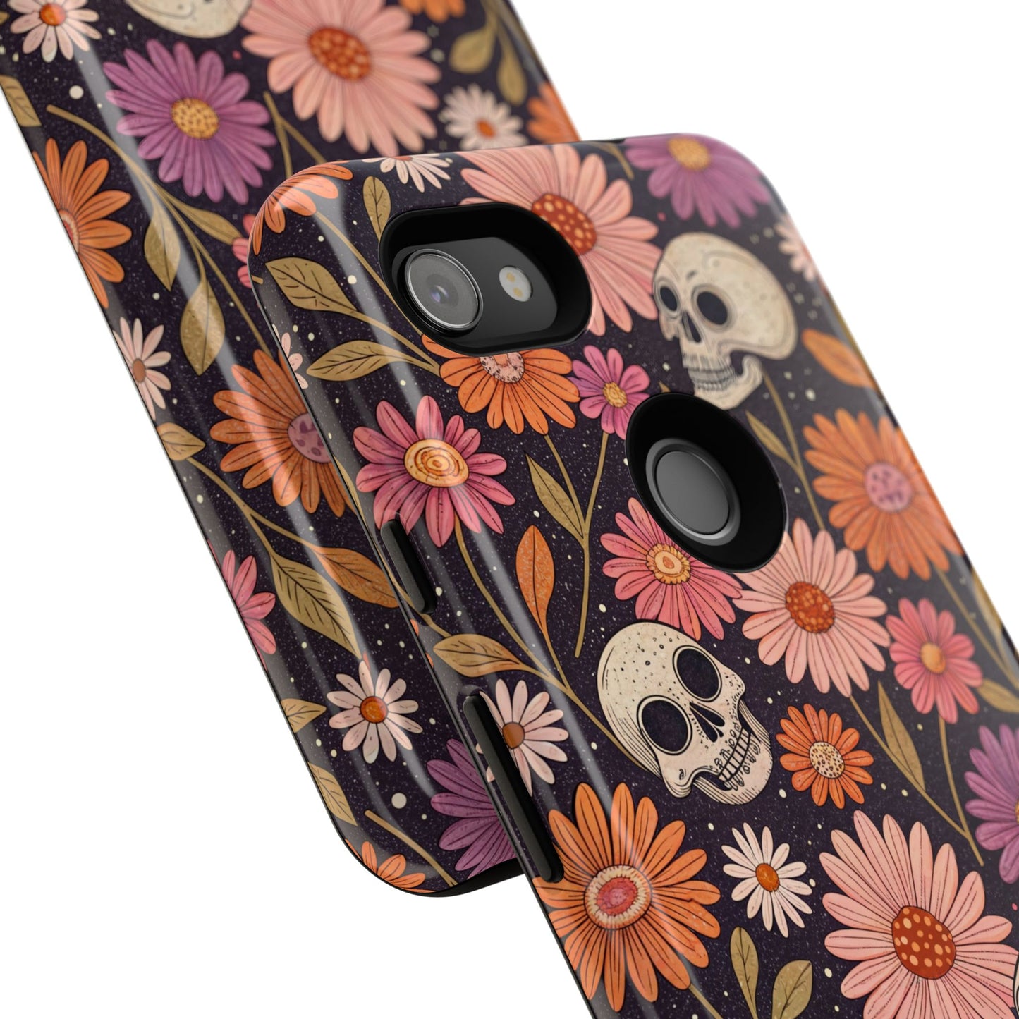 Skulls & Fall Florals Google Pixel Case