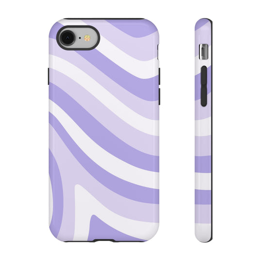 Lavender Wave Abstract iPhone Case