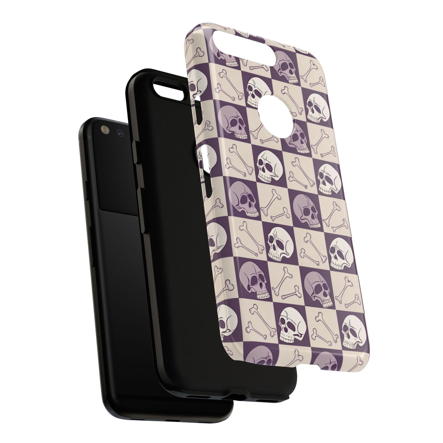 Skull & Bones Checkered Google Pixel Case