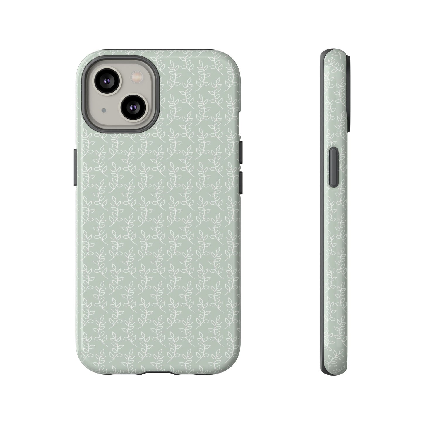 Minimal Leaf Print iPhone Case