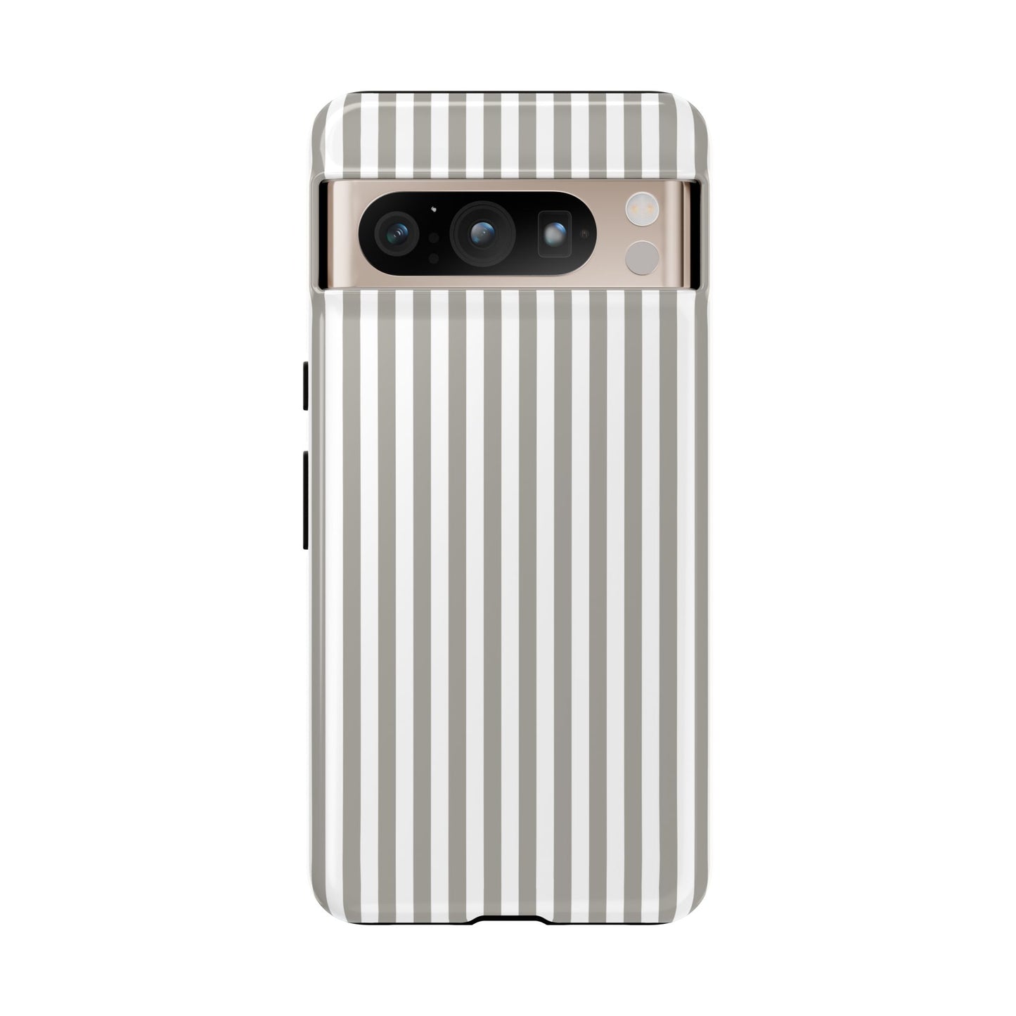Gray & White Stripe Google Pixel Case