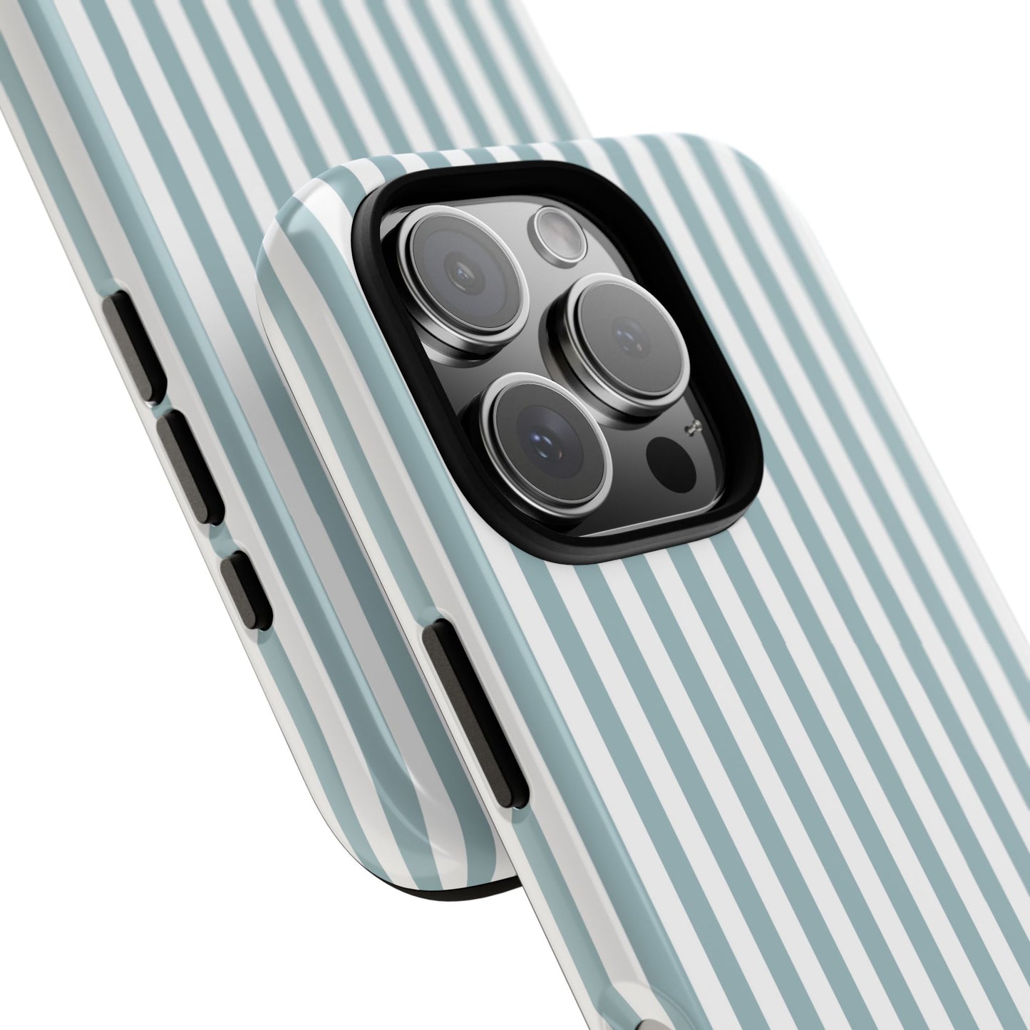 Blue & White Stripe iPhone Case