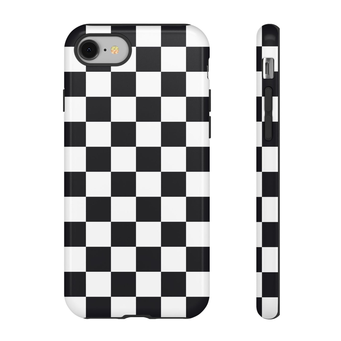 Black & White Checkerboard iPhone Case