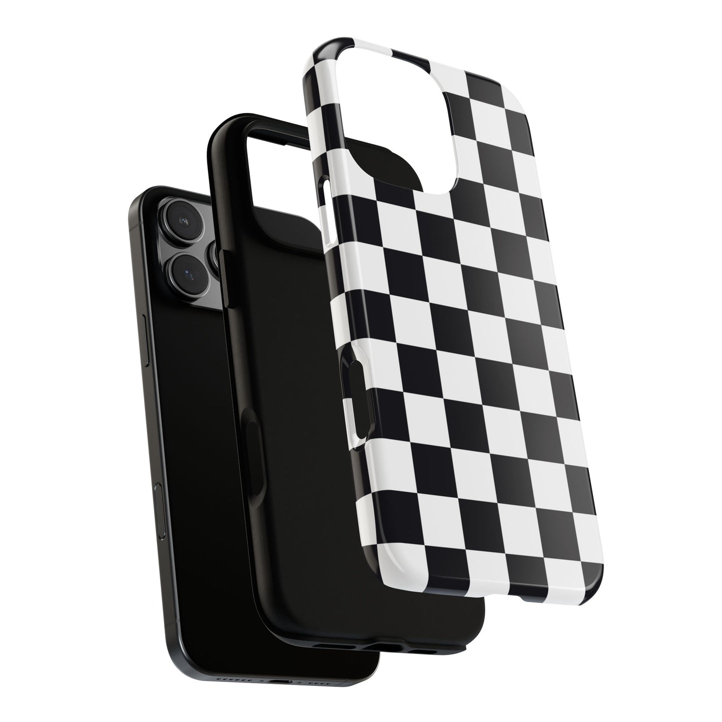 Black & White Checkerboard iPhone Case