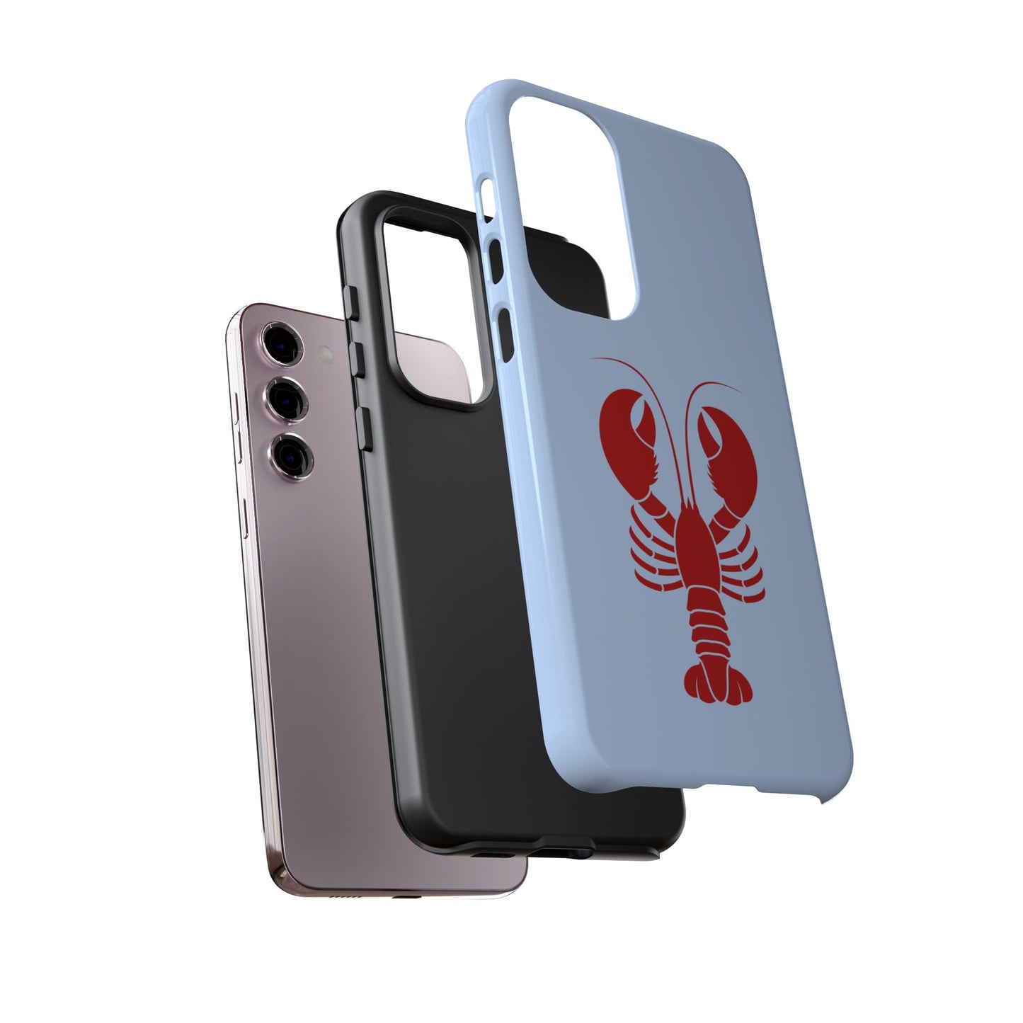 Red Lobster on Sky Blue Samsung Case