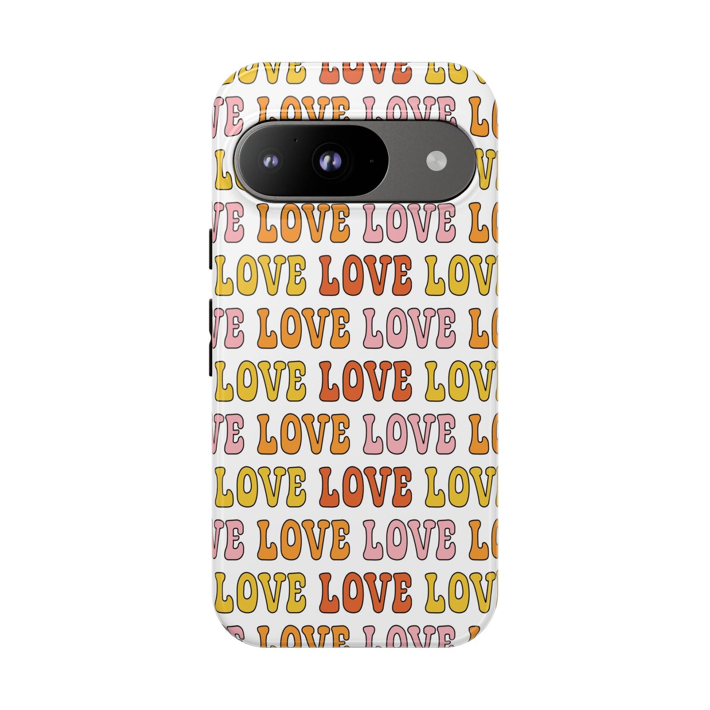 Retro LOVE Typography Google Pixel Case
