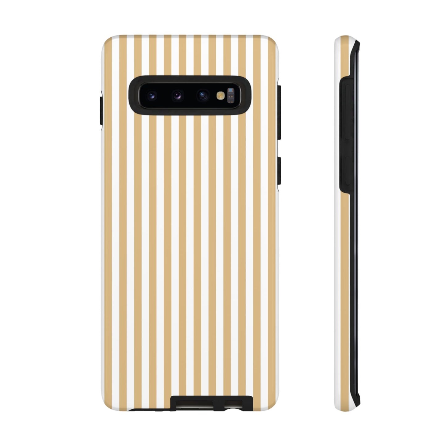 Yellow & White Stripe Samsung Case