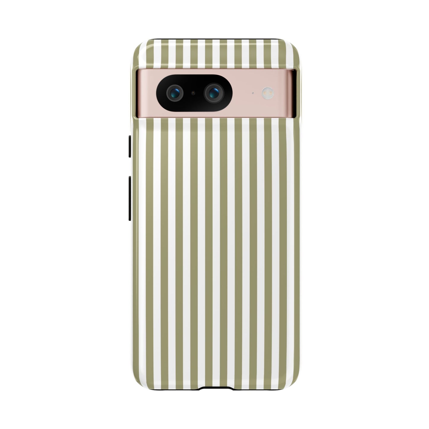 Sage & White Stripe Google Pixel Case