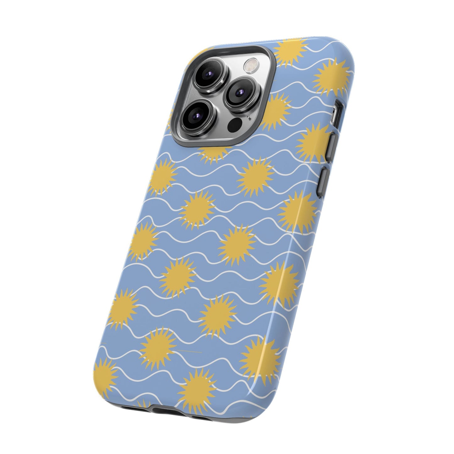 Sunny Waves Blue iPhone Case