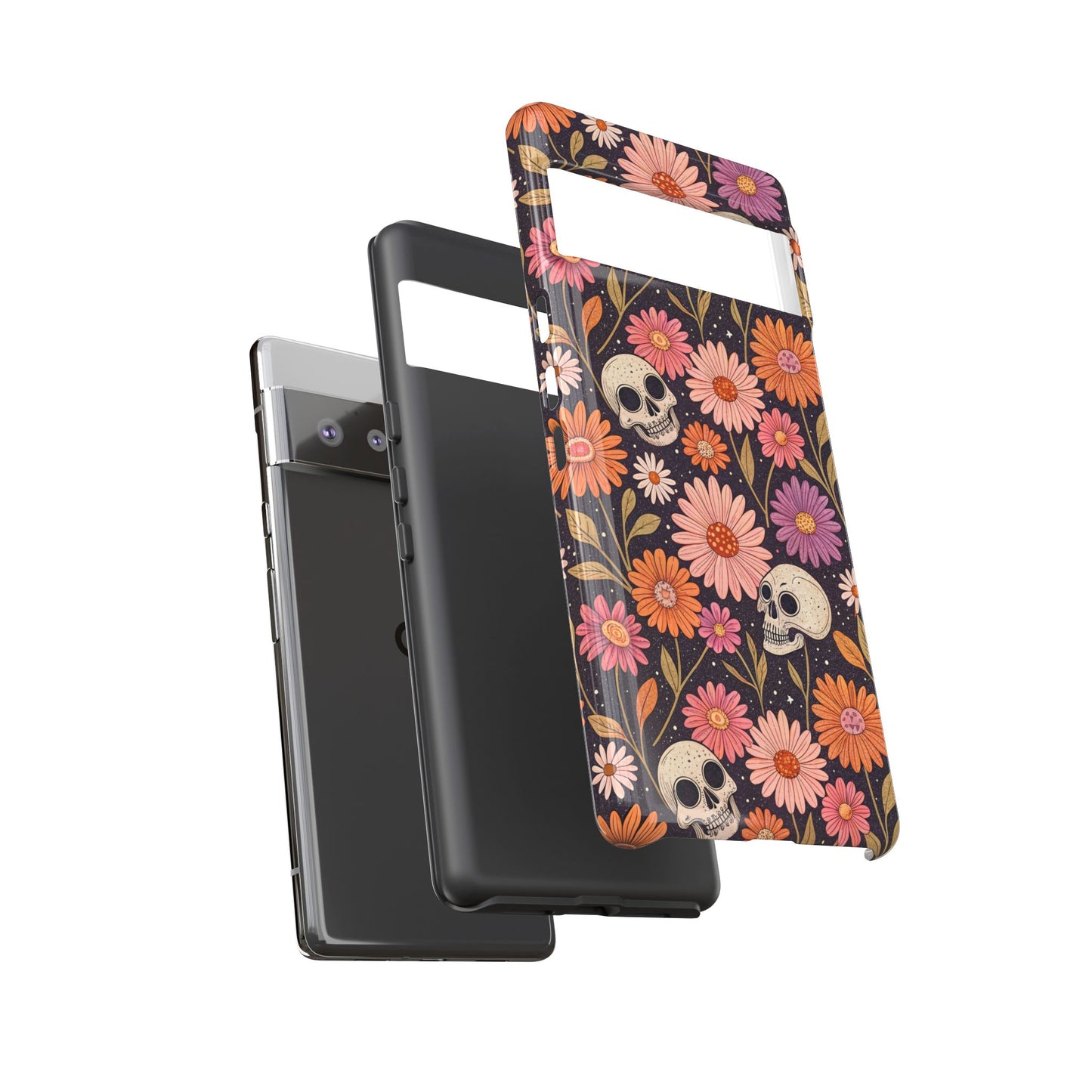 Skulls & Fall Florals Google Pixel Case