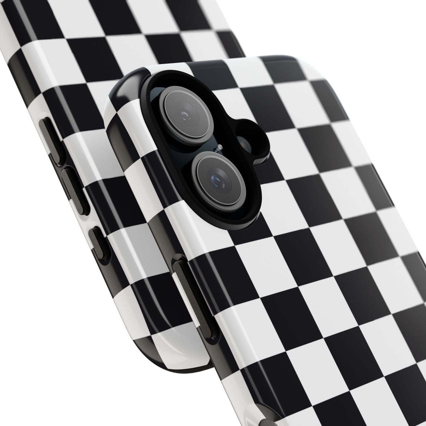 Black & White Checkerboard iPhone Case