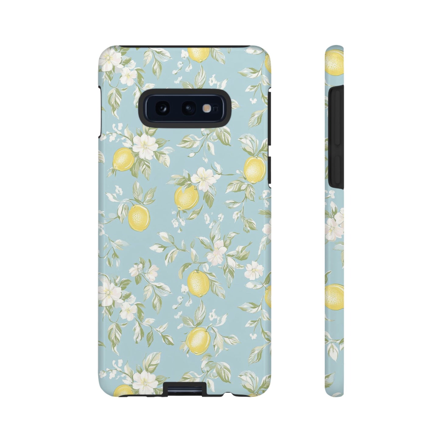 Lemon Blossom Blue Samsung Case