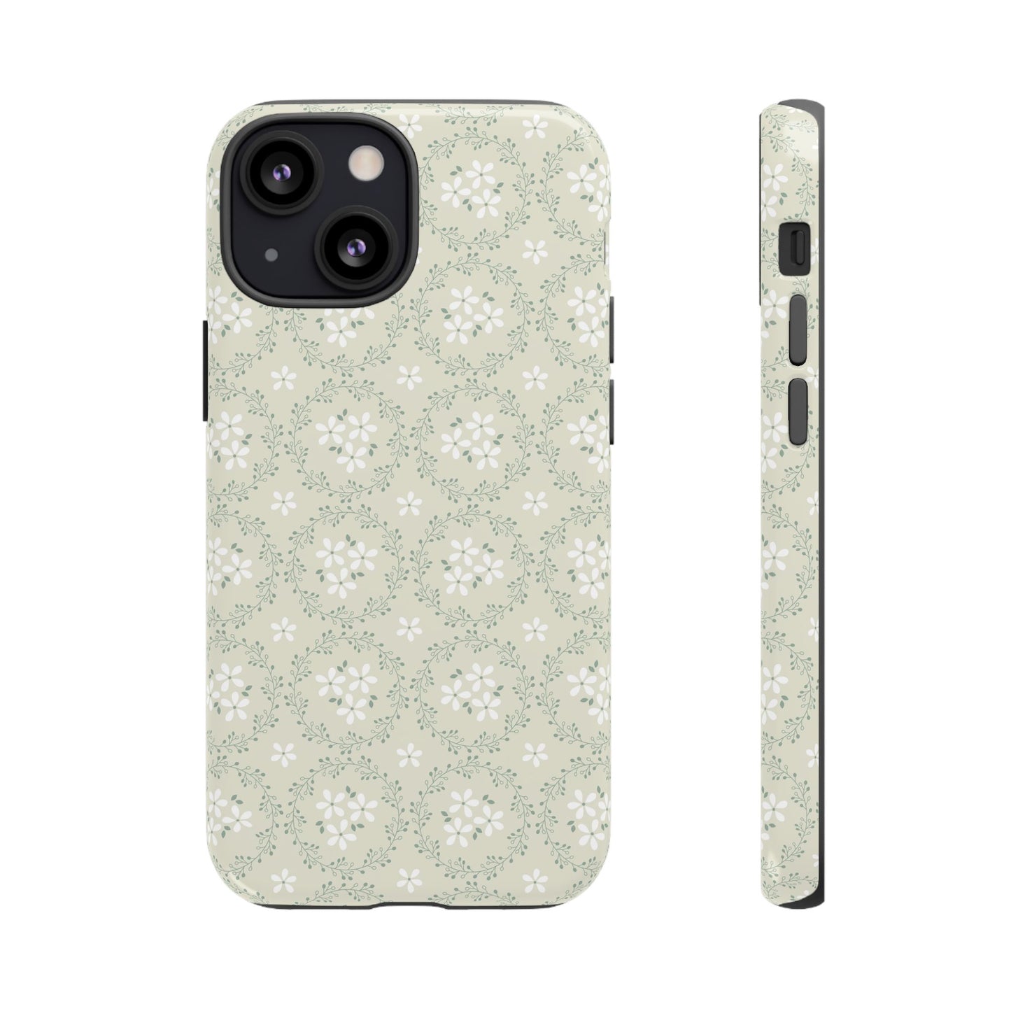 Vintage Daisy Wreath iPhone Case