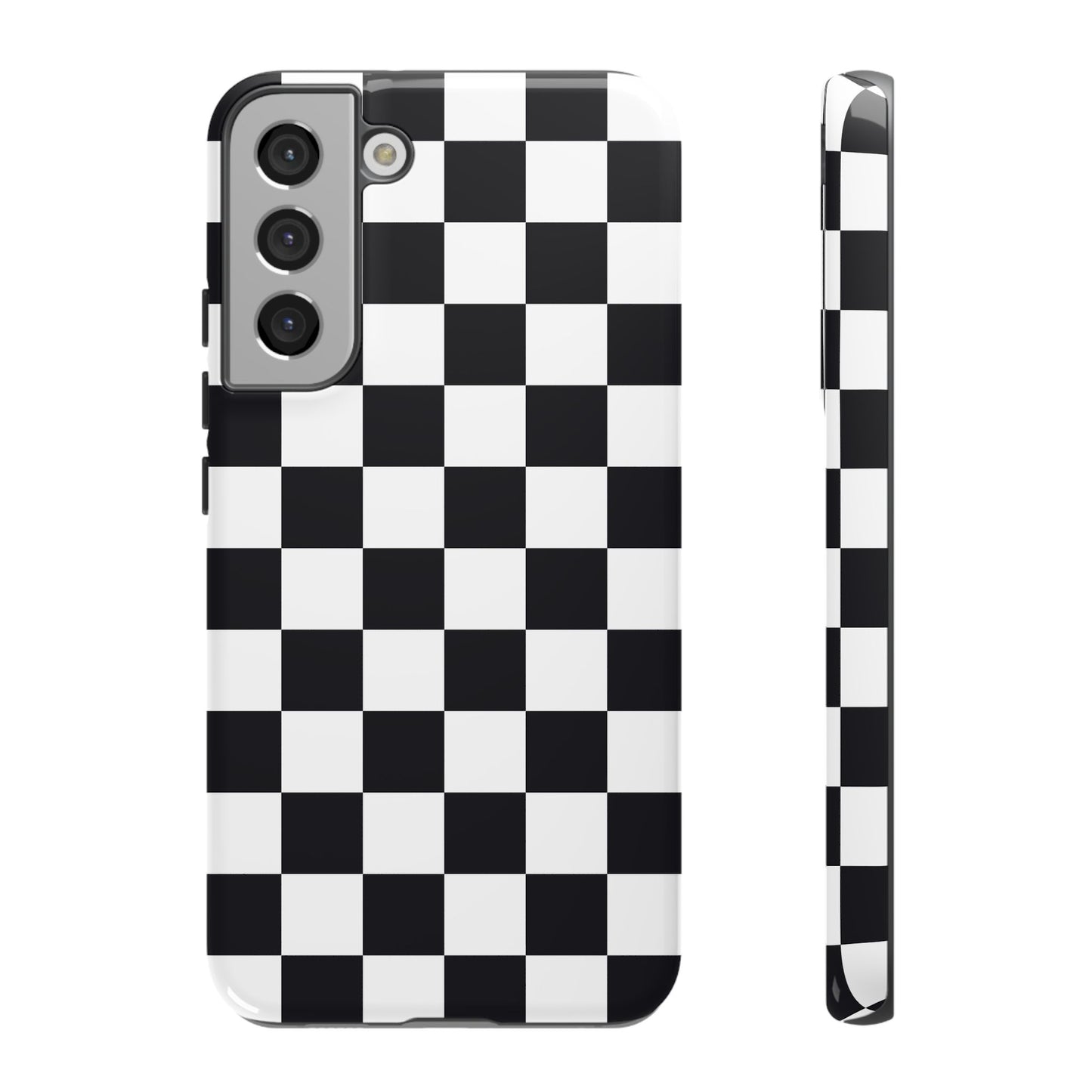 Black & White Checkerboard Samsung Case
