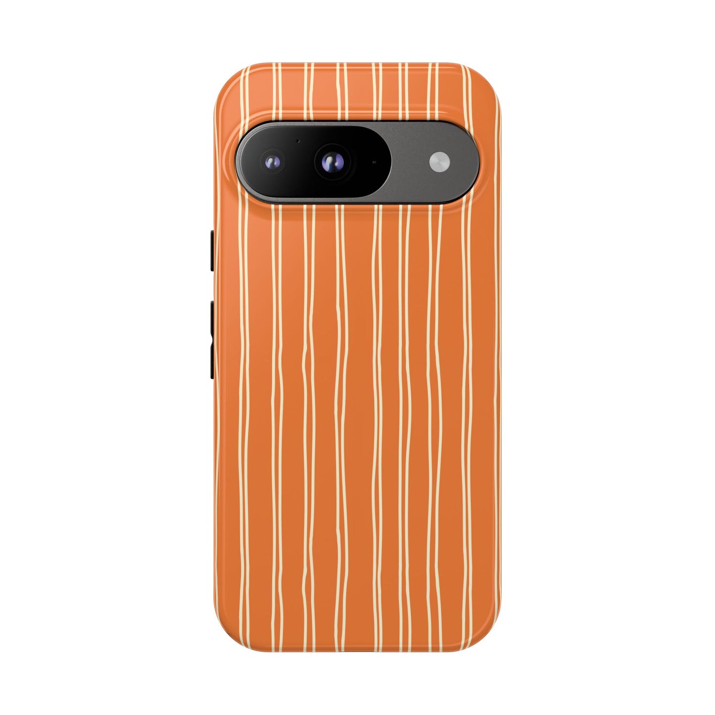 Orange Vertical Stripe Phone Google Pixel Case