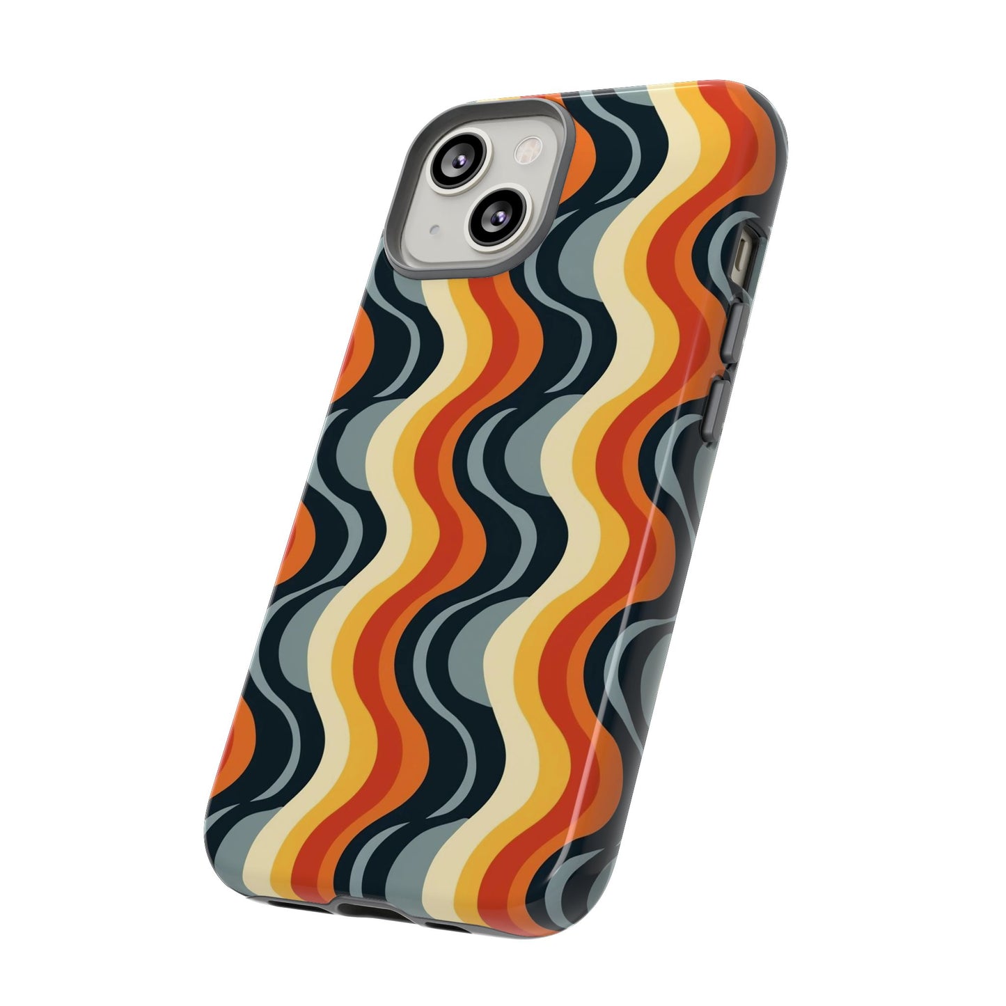 Retro Wavy Stripe iPhone Case