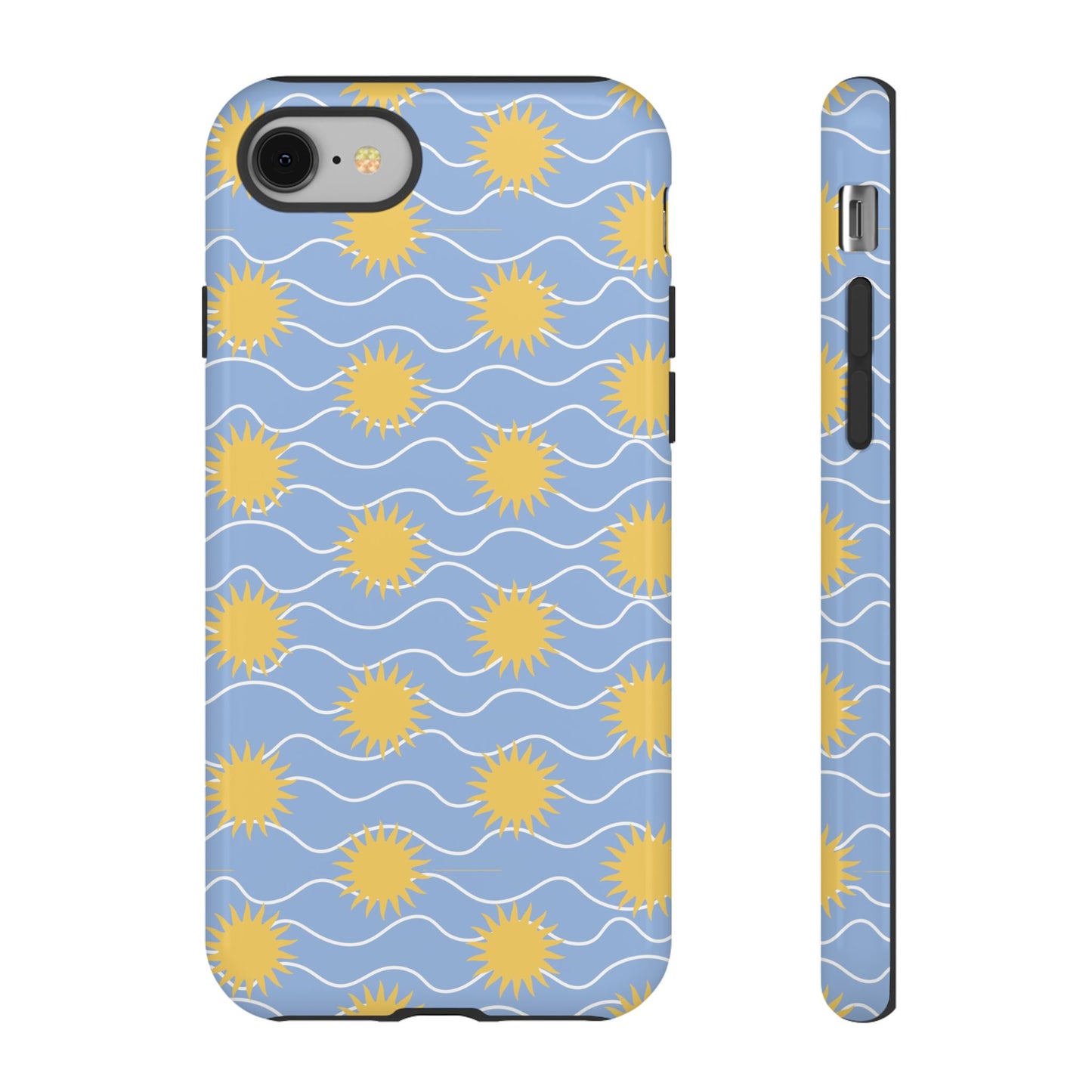 Sunny Waves Blue iPhone Case