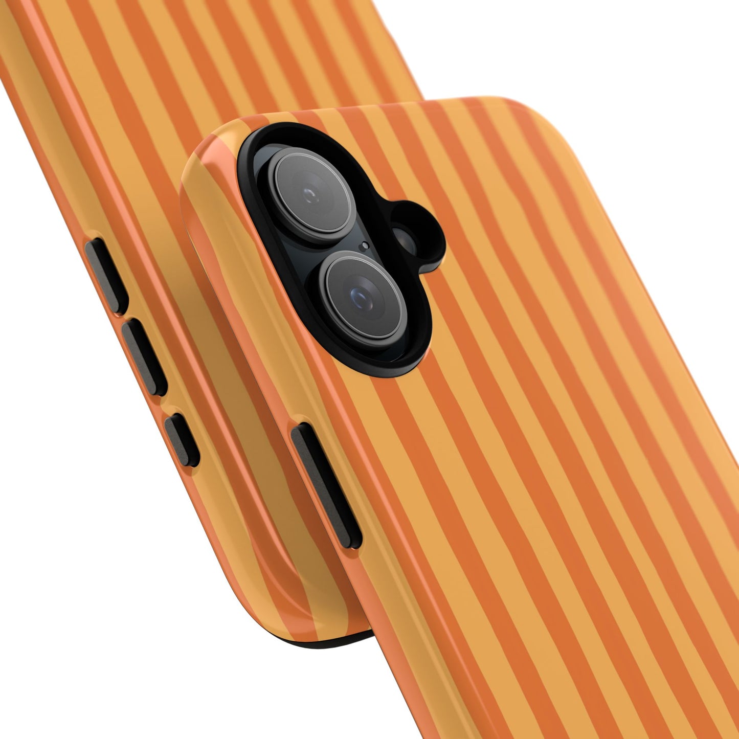 Orange Wavy Stripe iPhone Case
