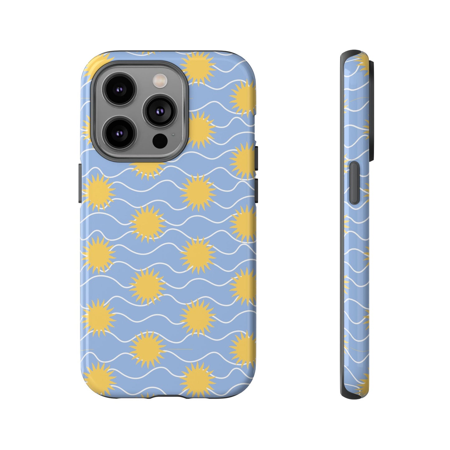 Sunny Waves Blue iPhone Case