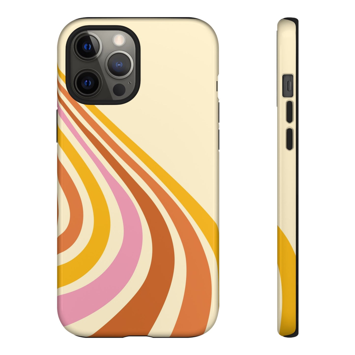 Retro Wave Swirl iPhone Case